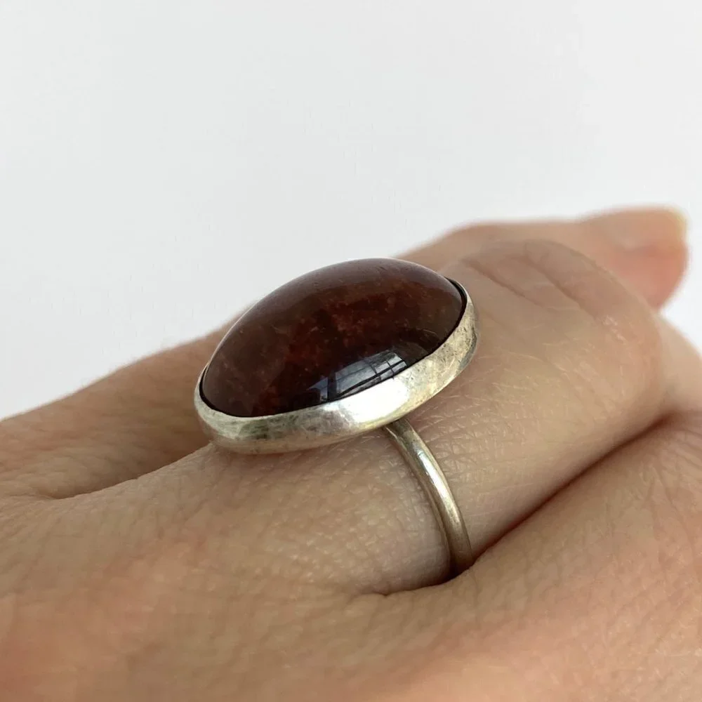 Sterling Silver 925 Oval Bezel Set 0.75